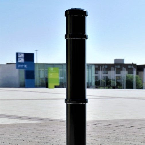 Ornamental Steel Bollard – 900mm Above Ground | Anti-Ram Security Post for Driveways, Retail Fronts & Public Spaces