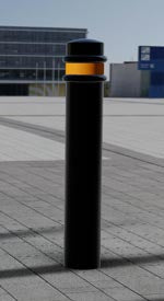 Heavy-Duty 1000mm Ornamental Steel Bollard – | Elegant Above-Ground Security Post