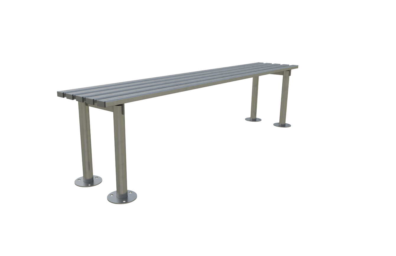 ModuForge 1800mm Steel Bench – Durable Outdoor Seating for Parks & Schools