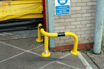 Heavy-Duty High-Visibility Corner Protection Hoop – Safety Guard for Vehicles & Warehouse Corners