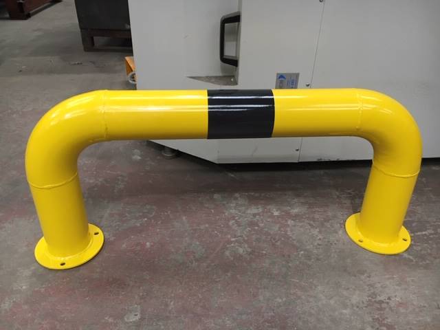 101mm Heavy-Duty Hoop Barrier – Black & Yellow Industrial Safety Guard for Warehouse, Traffic & Equipment Protection