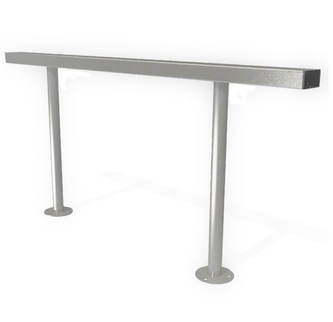 1500mm Heavy-Duty Galvanised Steel Perch Bench – Urban Seating for Bus Stops, Walkways & High-Traffic Areas