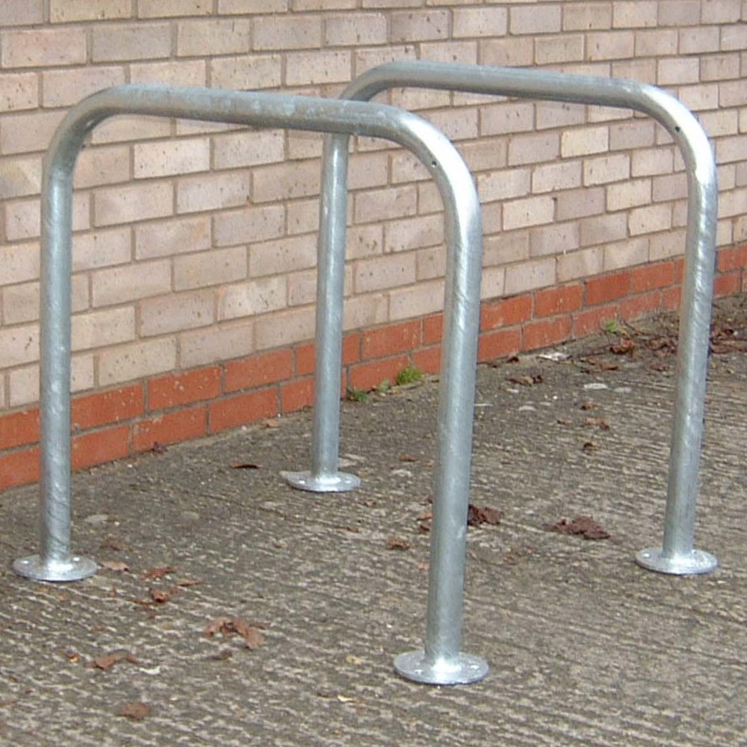SteelShef Cycle Stand – 48mm Heavy-Duty Bike Rack for 2 Bicycles | Galvanised or Stainless Steel | Surface or In-Ground Mount