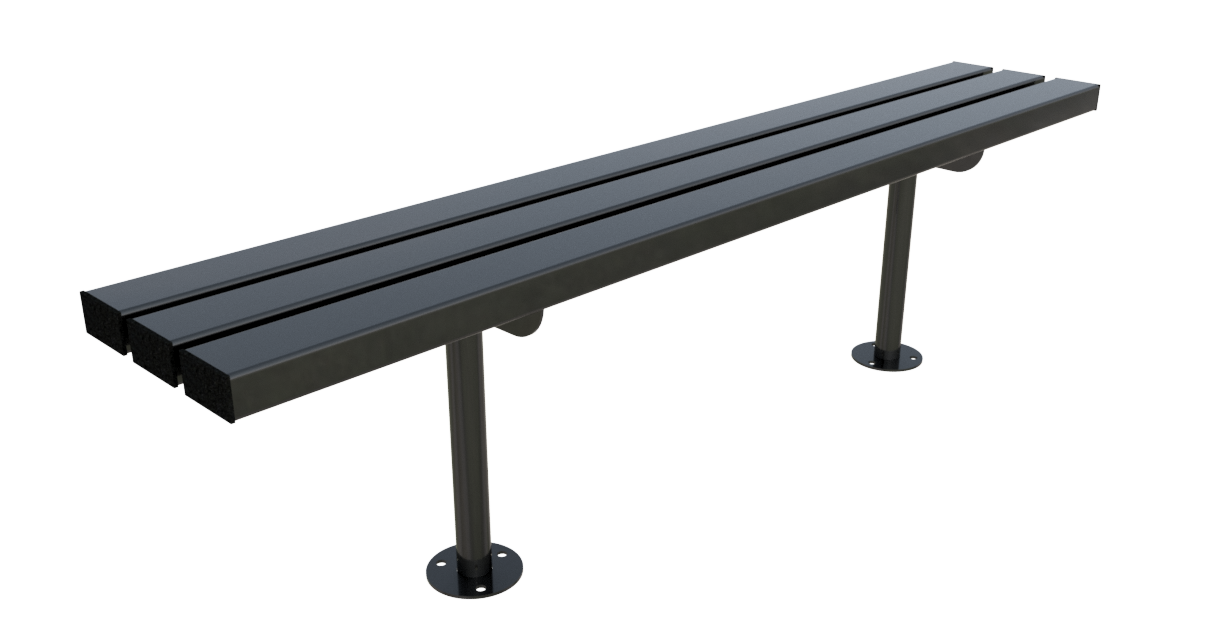 Vantrex 1000mm Galvanised Steel Perch Bench – Bolt-Down Anti-Loitering Rest Seat for Bus Stops, Walkways & Urban Zones