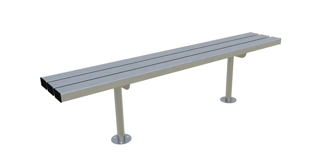 Vantrex 1000mm Galvanised Steel Perch Bench – Bolt-Down Anti-Loitering Rest Seat for Bus Stops, Walkways & Urban Zones