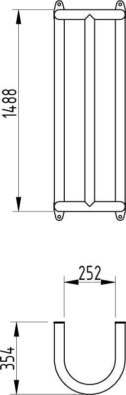 Wall-Mounted Steel Pipe Protector – Heavy-Duty Yellow & Black Impact Guard for Warehouse Columns, Pipes & Pillars