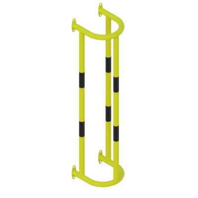 Wall-Mounted Steel Pipe Protector – Heavy-Duty Yellow & Black Impact Guard for Warehouse Columns, Pipes & Pillars
