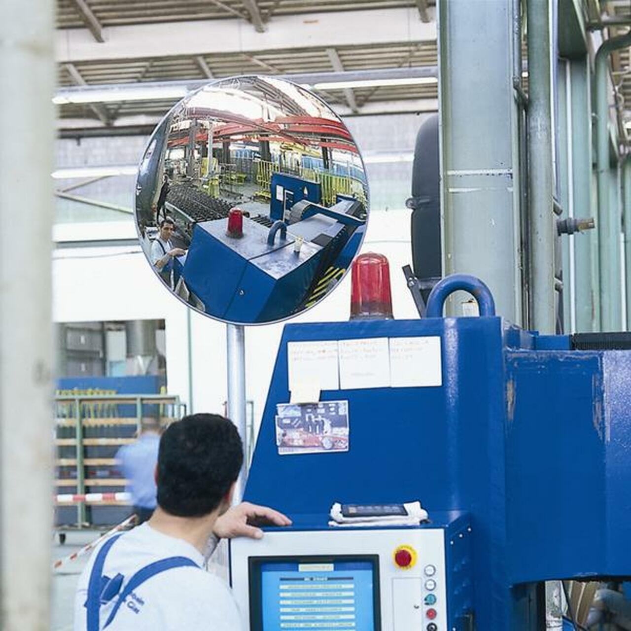 Gray Acrylic Convex Mirror For Indoor & Outdoor Use