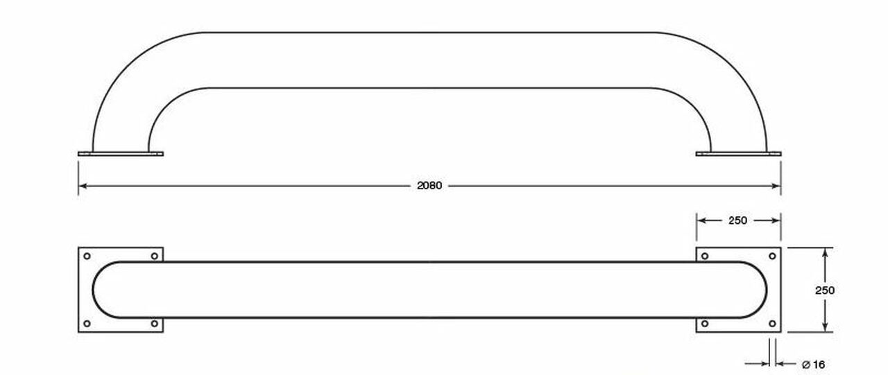 Dark Slate Gray Straight Wheel Guides Pair