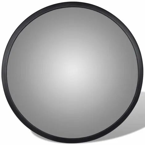 Dark Gray Indoor Traffic Convex Acrylic Mirror - Black