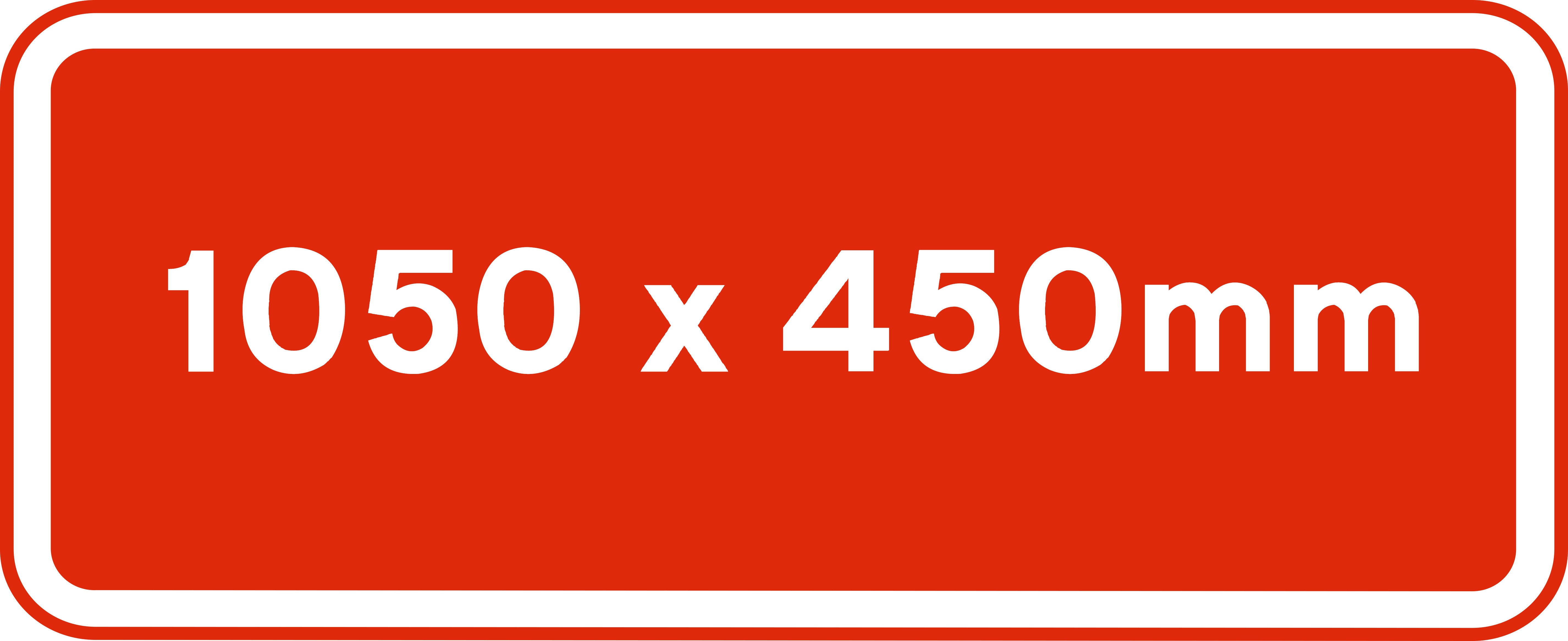 1050x450mm Metal Sign Faces