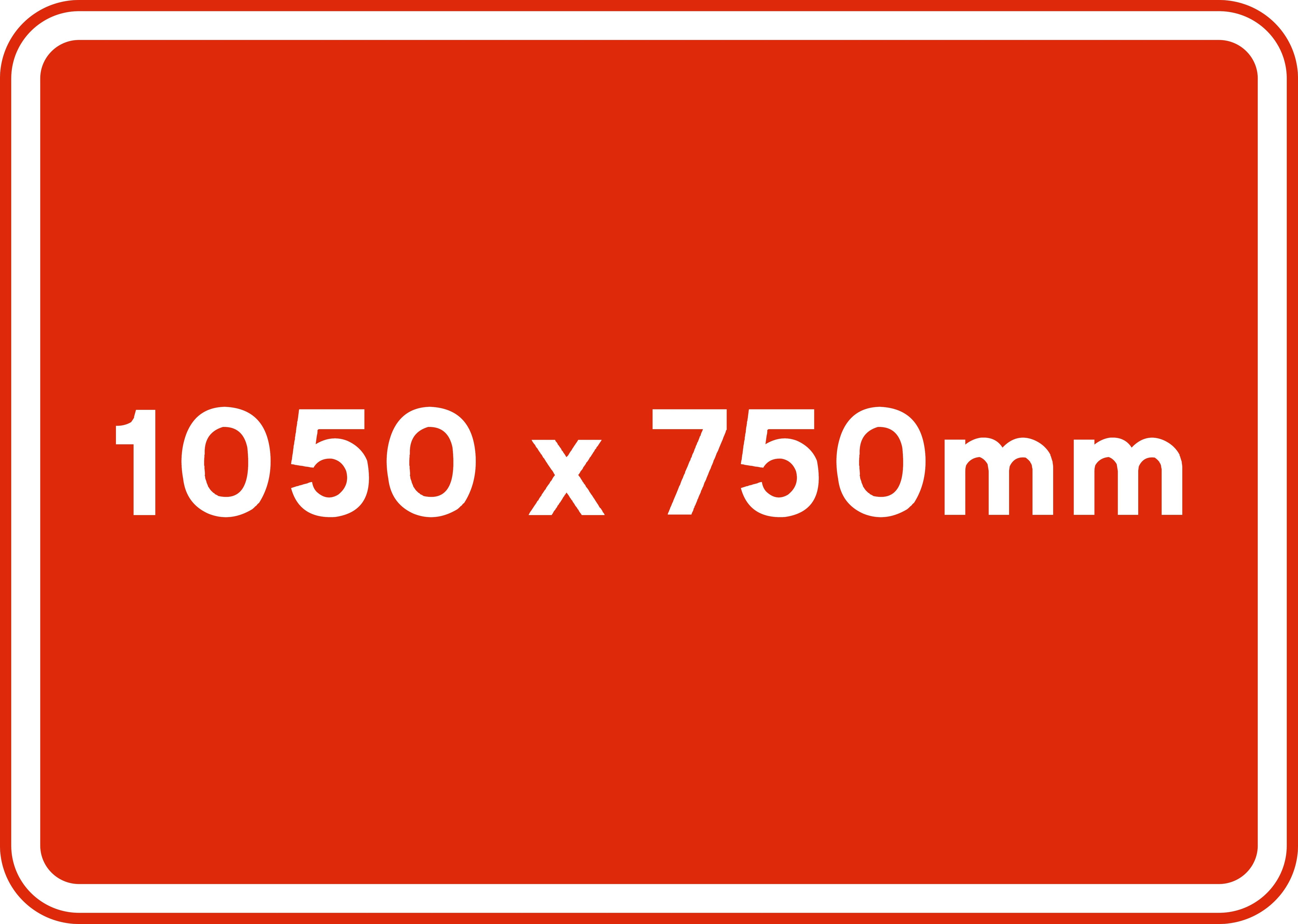 1050x750mm Metal Sign Faces