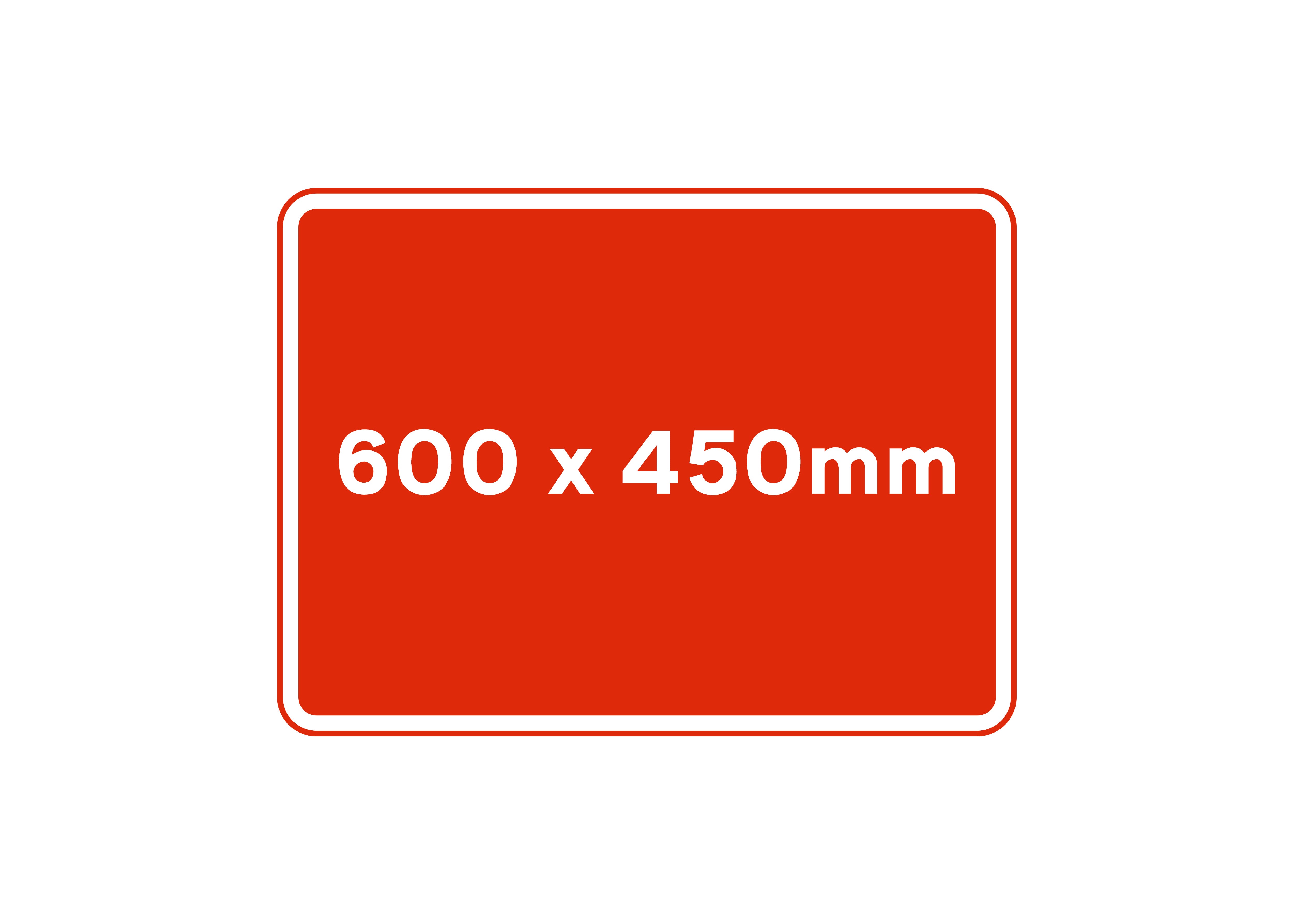 600x450mm Metal Sign Faces