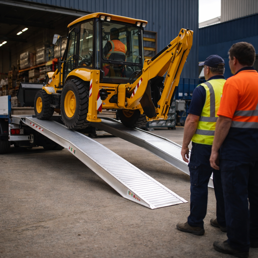 Aluminium Loading Ramps – 4500mm x 460mm – 5060kg Capacity – Industrial Use