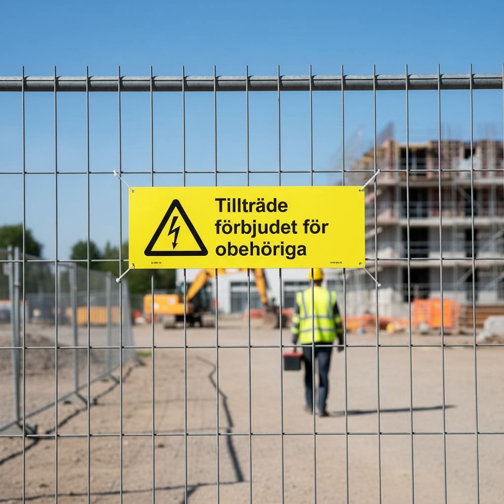 Premium Warning Sign - Unauthorized Access Prohibited, Durable Indoor and Outdoor Use with Multiple Mounting Options and Sizes