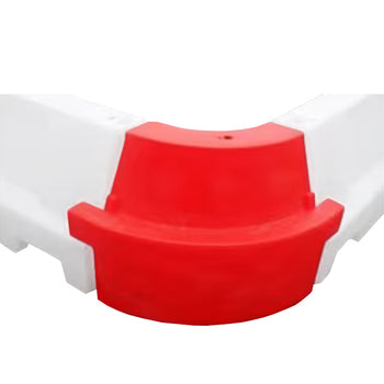 Red EVO Water Filled Angle Corner Barrier