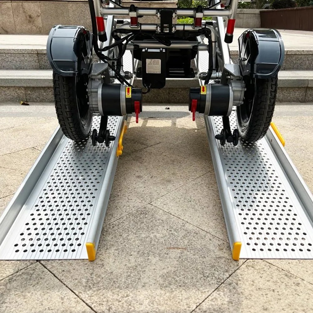 Effortless Accessibility with 7ft-10ft Telescopic Hinged Wheelchair Ramps