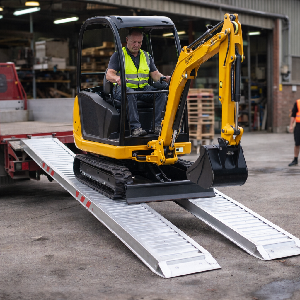 Extra Wide Aluminium Loading Ramps – 4000x400mm – 1500kg Capacity – Vehicle Access