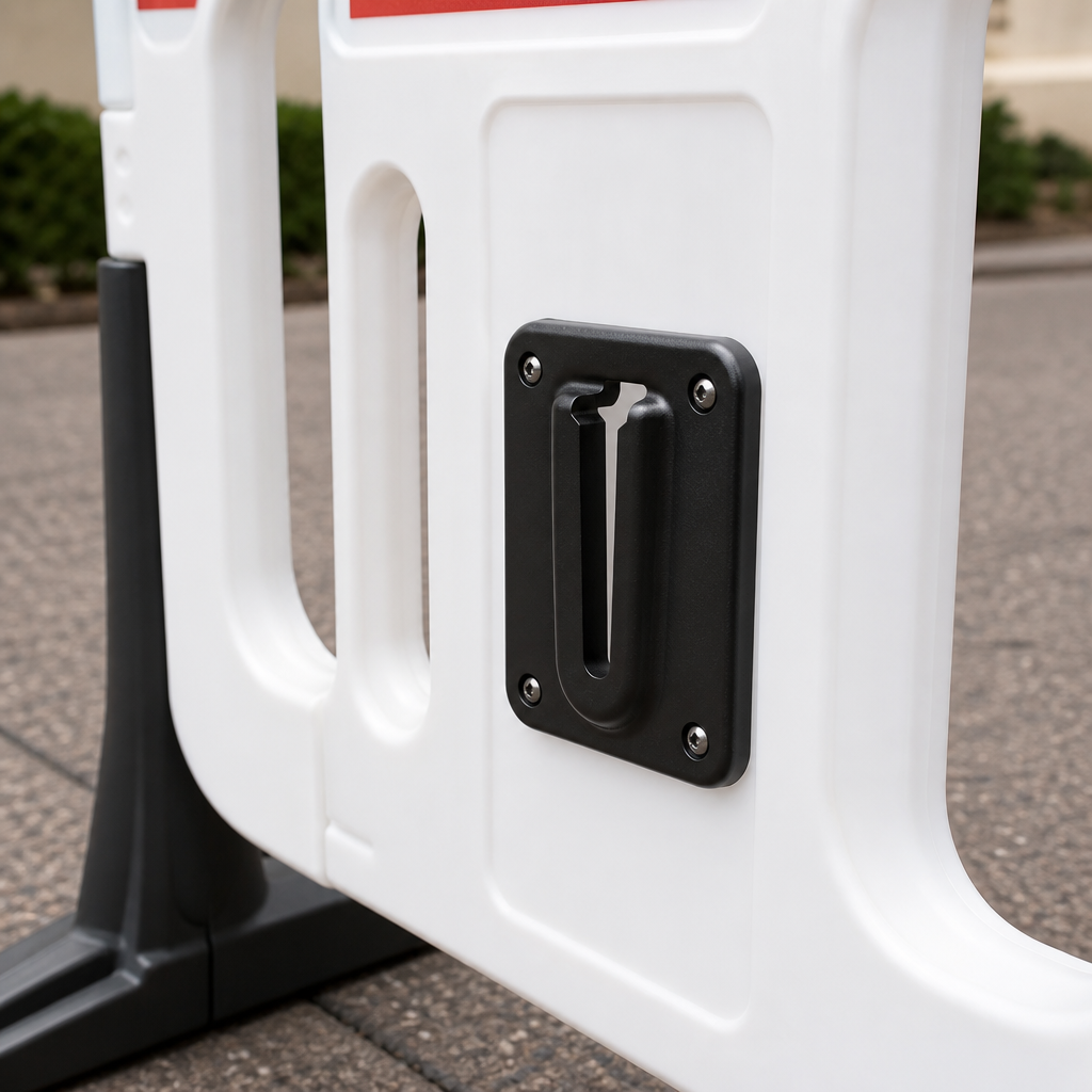 High Impact Polypropylene Barrier Wall Receiver Clip for Skipper Units