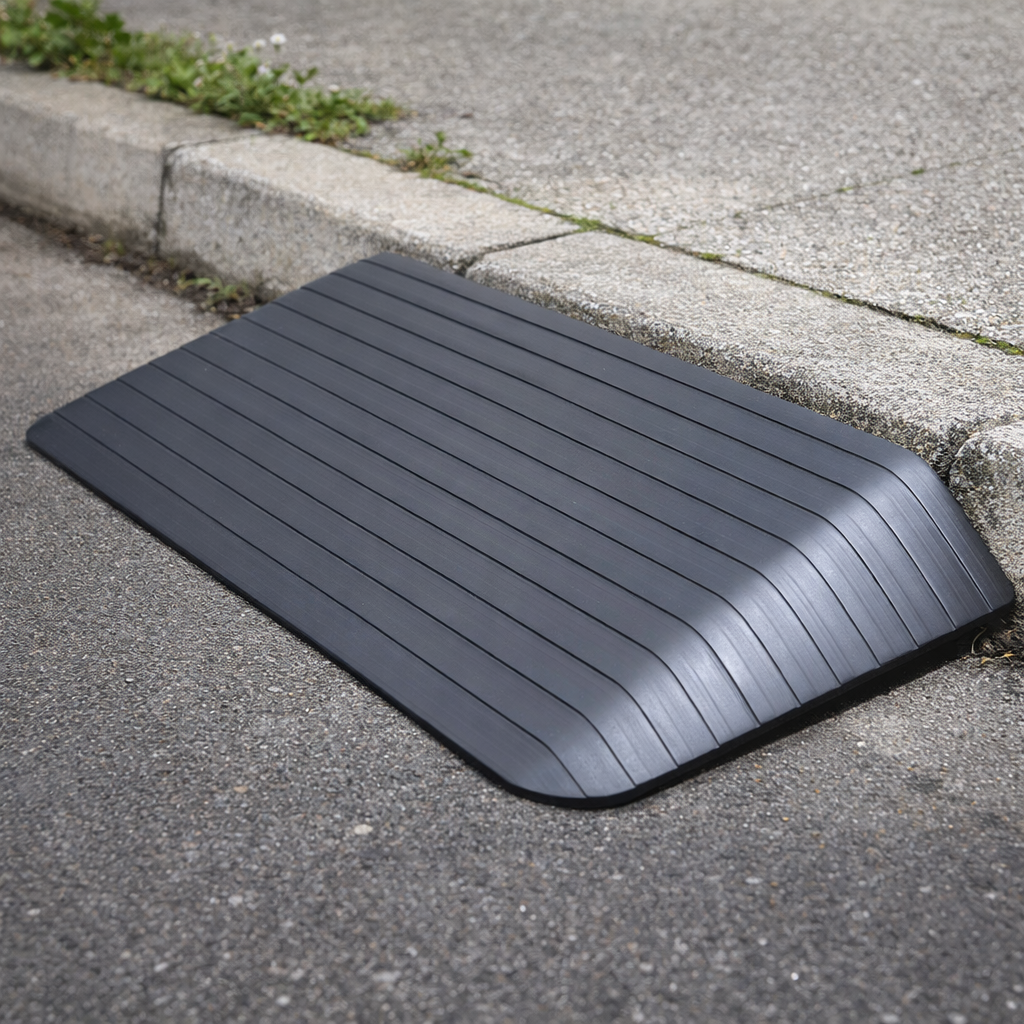 Rubber Kerb Ramp – Up To 100mm – 1000kg Capacity – Mobility Scooter