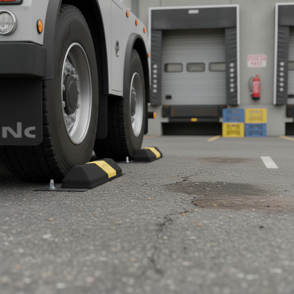 Premium Heavy-Duty Vehicle Stopper with Reflective Black/Yellow Design for Safe Parking Control - Multiple Lengths Available