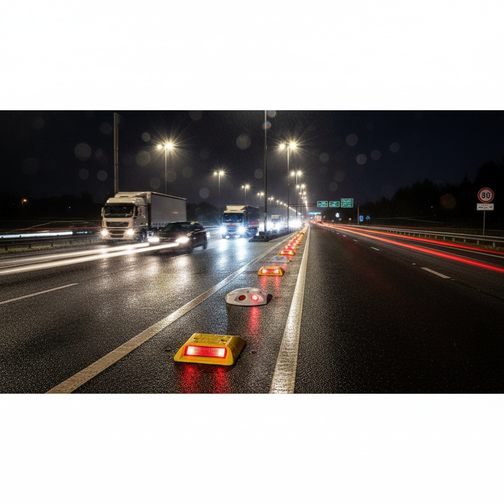 Professional Durable Road Studs for Enhanced Visibility and Safety - Various Colors and Installation Options
