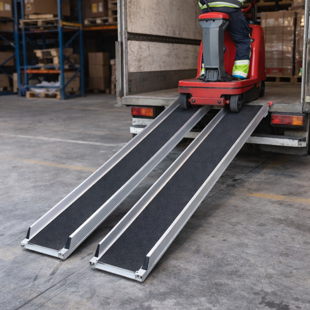 Scooter Ramp – Black – Heavy Duty Grip – Mobility Scooter Access