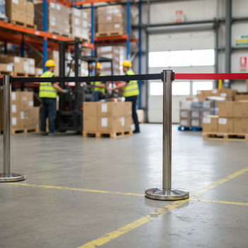 Premium Receiver Post for Belt Stanchions - Reliable, Durable Endpoint for Crowd Control and Queue Management