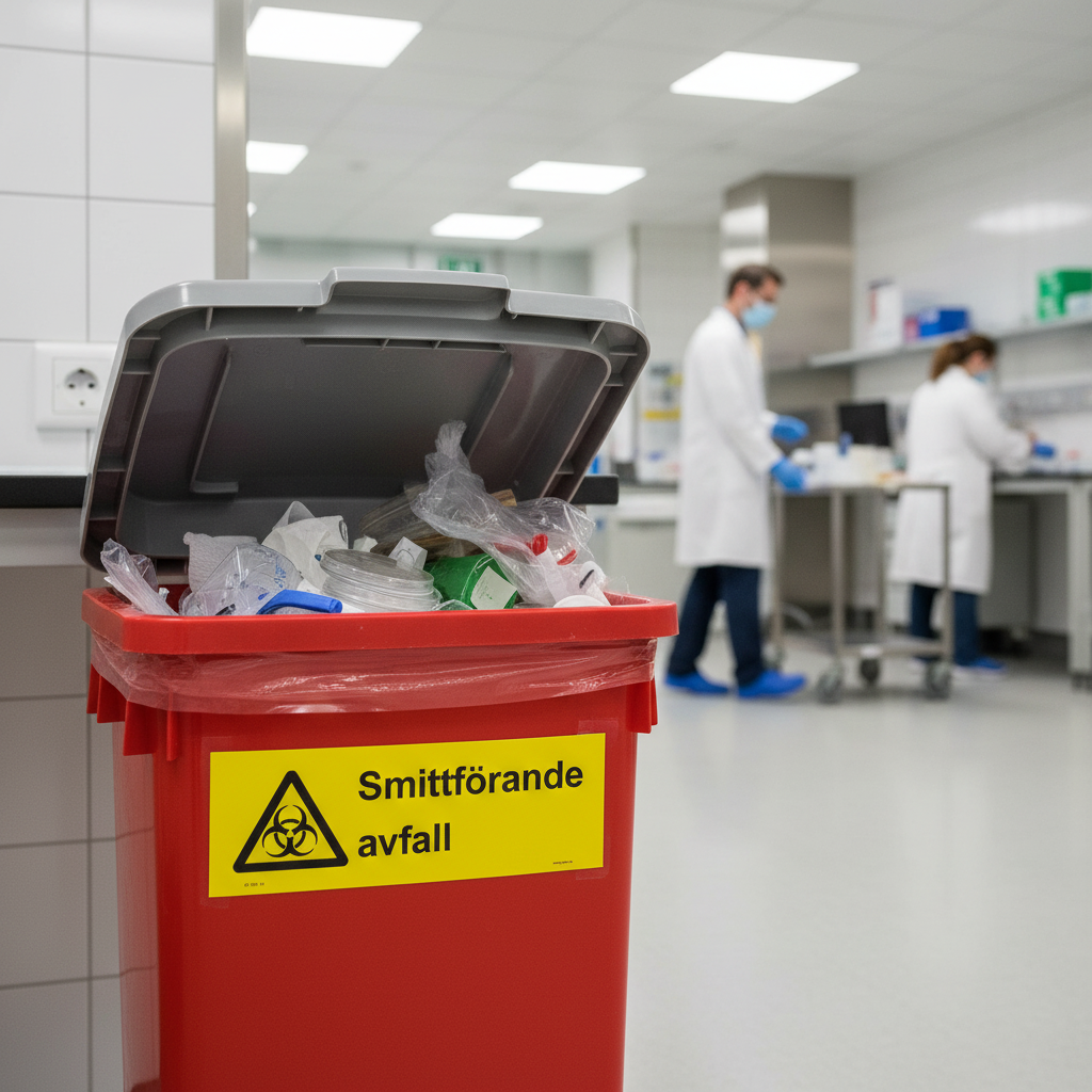 Premium Warning Sign for Infectious Waste - Durable, Easy to Install, Multiple Material Options and Sizes Available