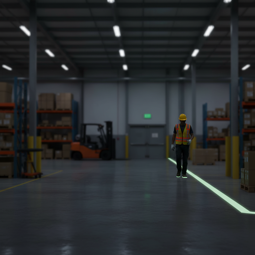 Premium Glow in the Dark Anti-Slip Tape - High-Performance Non-Abrasive Solution for Safety Critical Areas