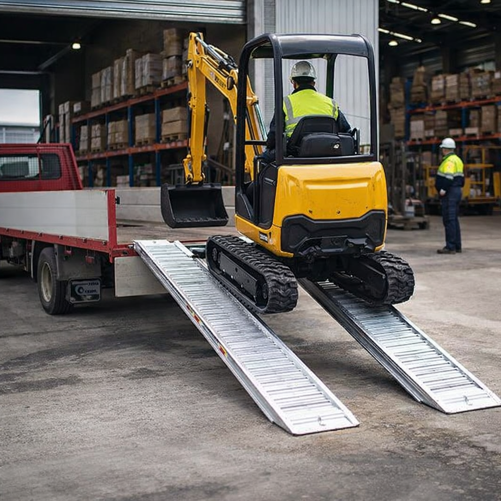 Aluminium Loading Ramps – 3500mm x 360mm – 1900kg Capacity – Machinery Use