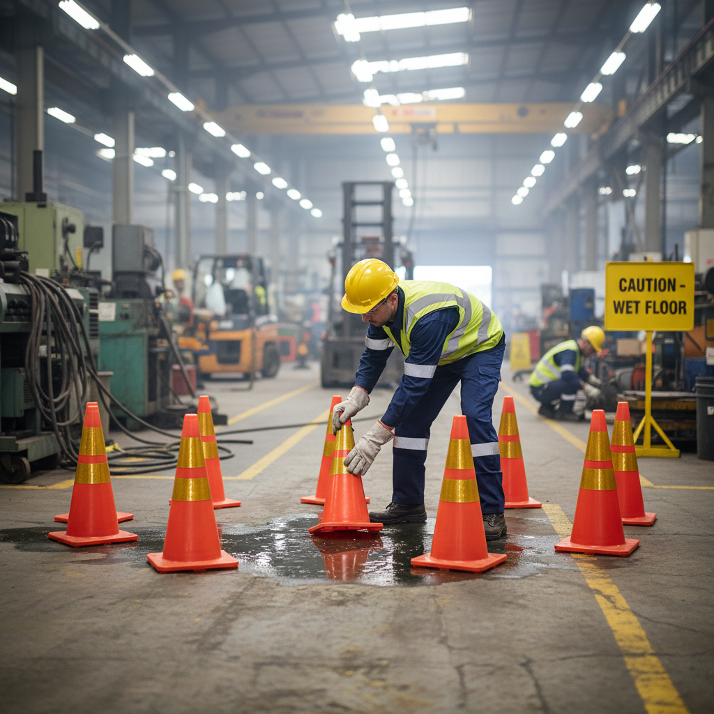 Professional Soft Warning Cone with Reflective Strip, PVC Material, 45cm or 75cm Height for Safety and Visibility