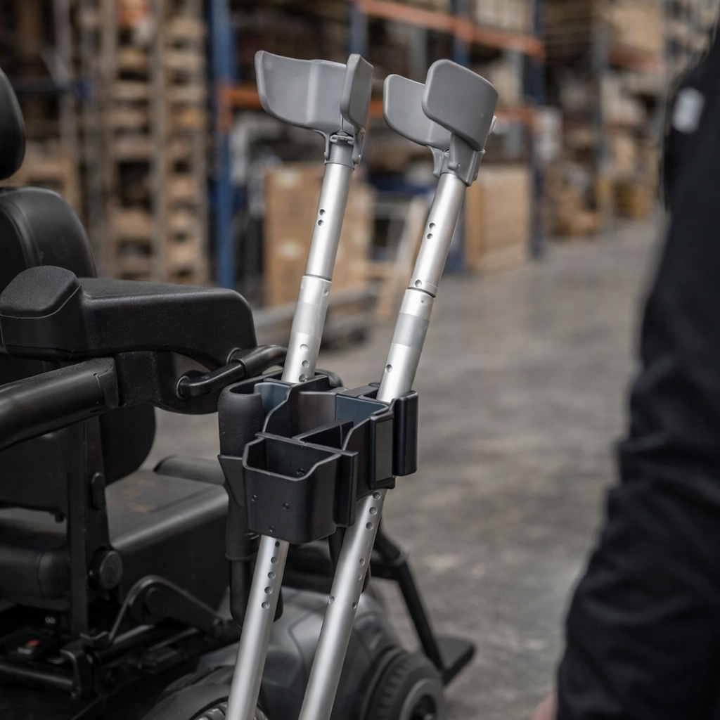 Crutch Holder – White – Compatible with Space LX & CF