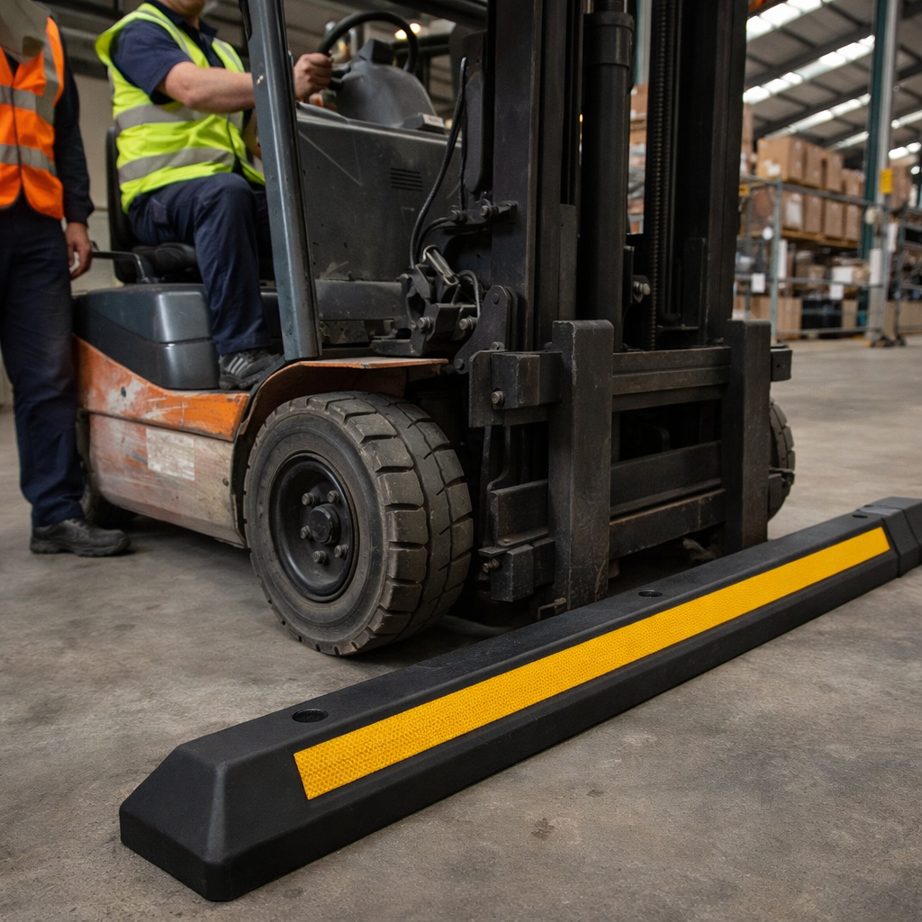 Wheel Stop Kit – 2000mm Length – Includes Fixings – Car Park Safety