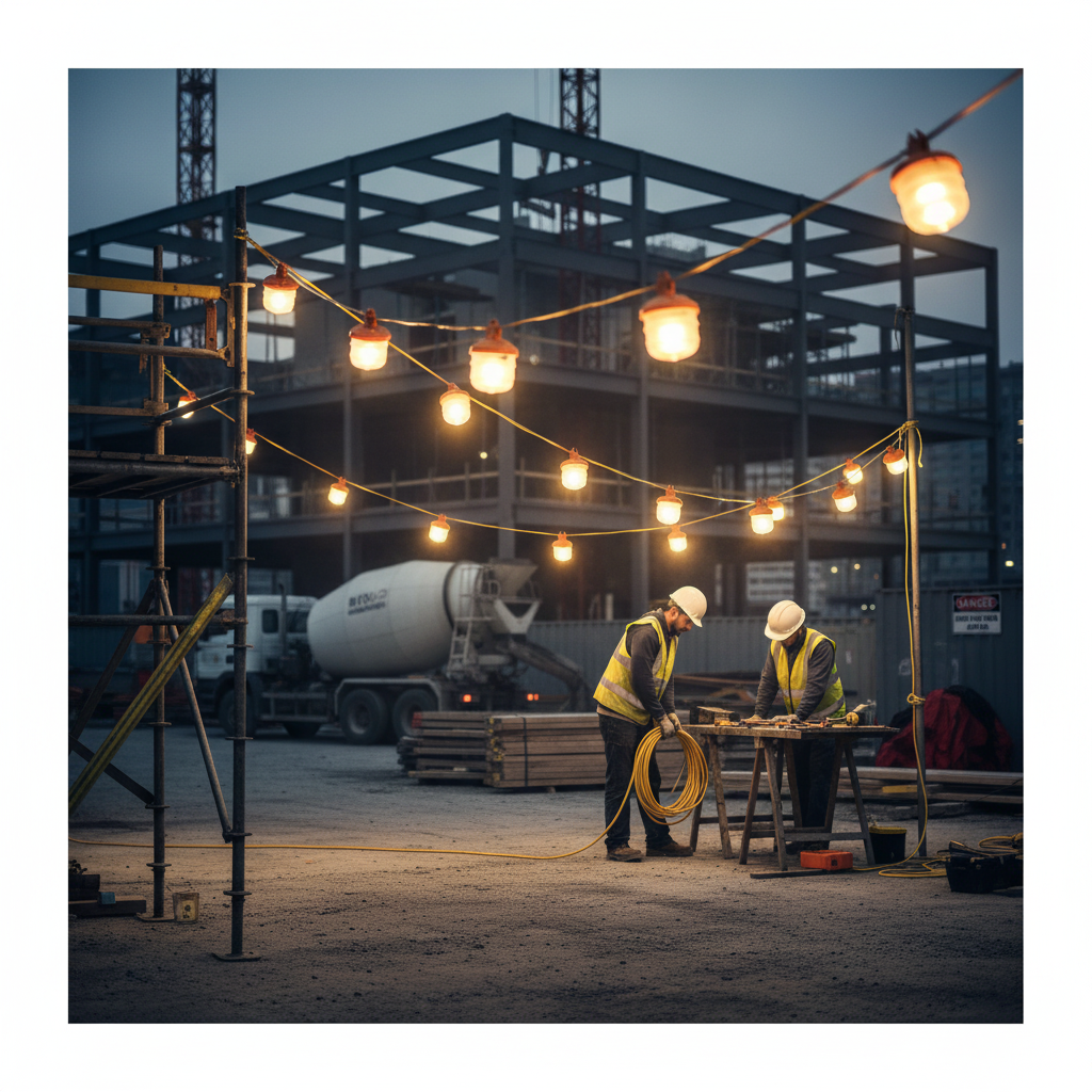 Premium 110V LED Festoon Lighting - IP65 Rated String Lights for Outdoor Use with Linkable Sets