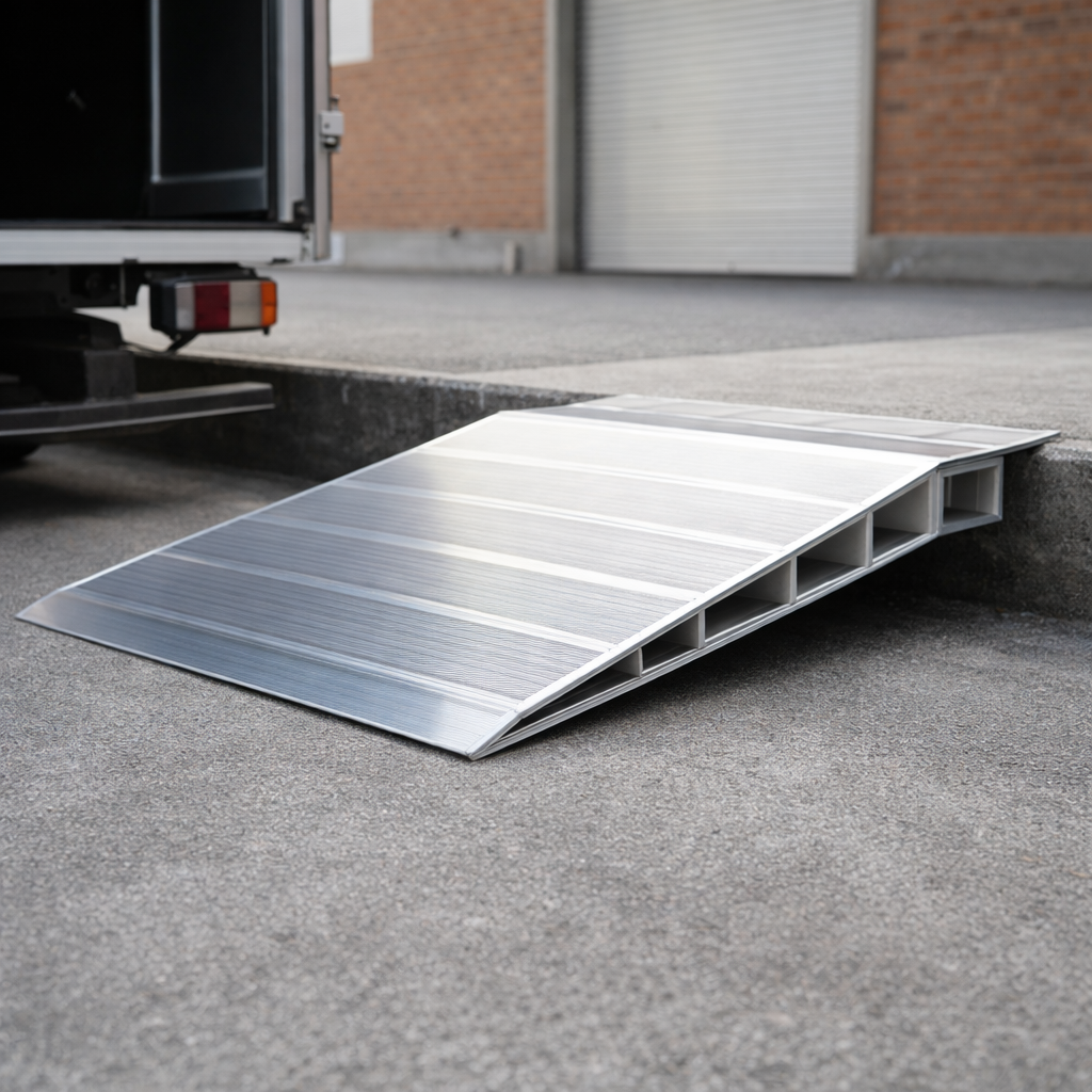 Loading Bridge Ramp – 85mm High – Aluminium, Non-Slip – Commercial & Warehouse