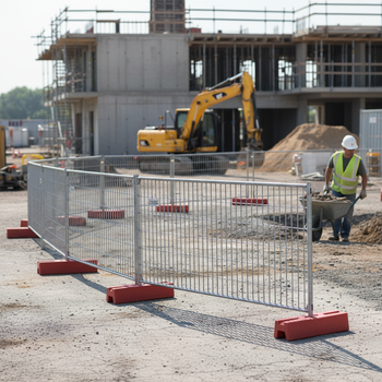 Premium Mobile Fence Panel - Lightweight Reinforced Temporary Fencing Solution for Construction and Events