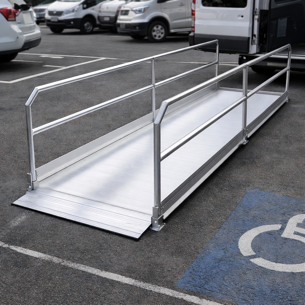 Vehicle Ramps 4790mm L x 1000mm W – Handrails