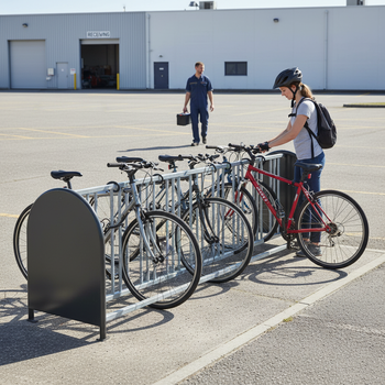Premium 16 Space Heavy Duty Bike Rack - Galvanised Steel with Durable Finish for Outdoor Use
