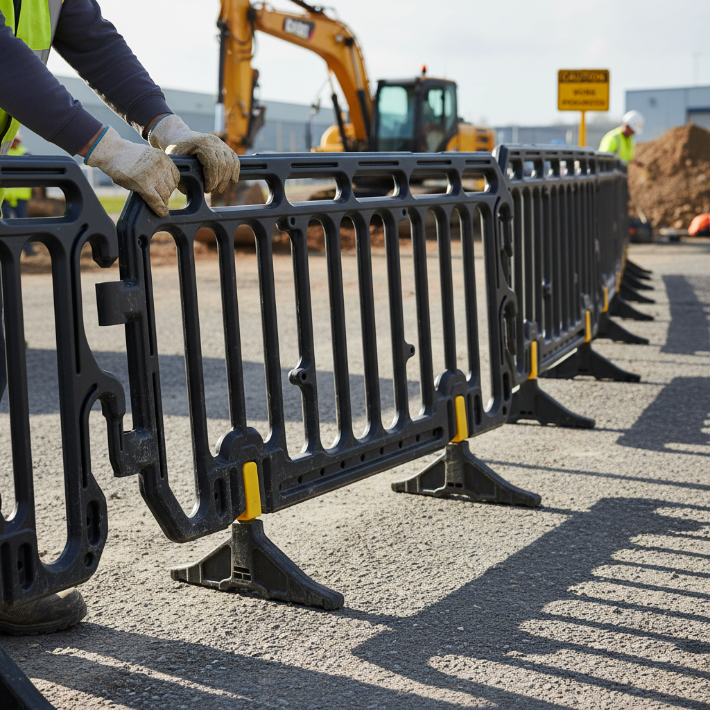 Premium Plastic Crowd Control Barrier - Durable, Lightweight, and Easy to Stack for Effective Crowd Management | Barriers Co

