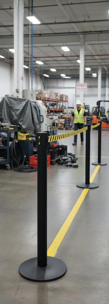 Premium Receiver Post for Belt Stanchions - Pro 300 - Durable Design for Organized Queue Management