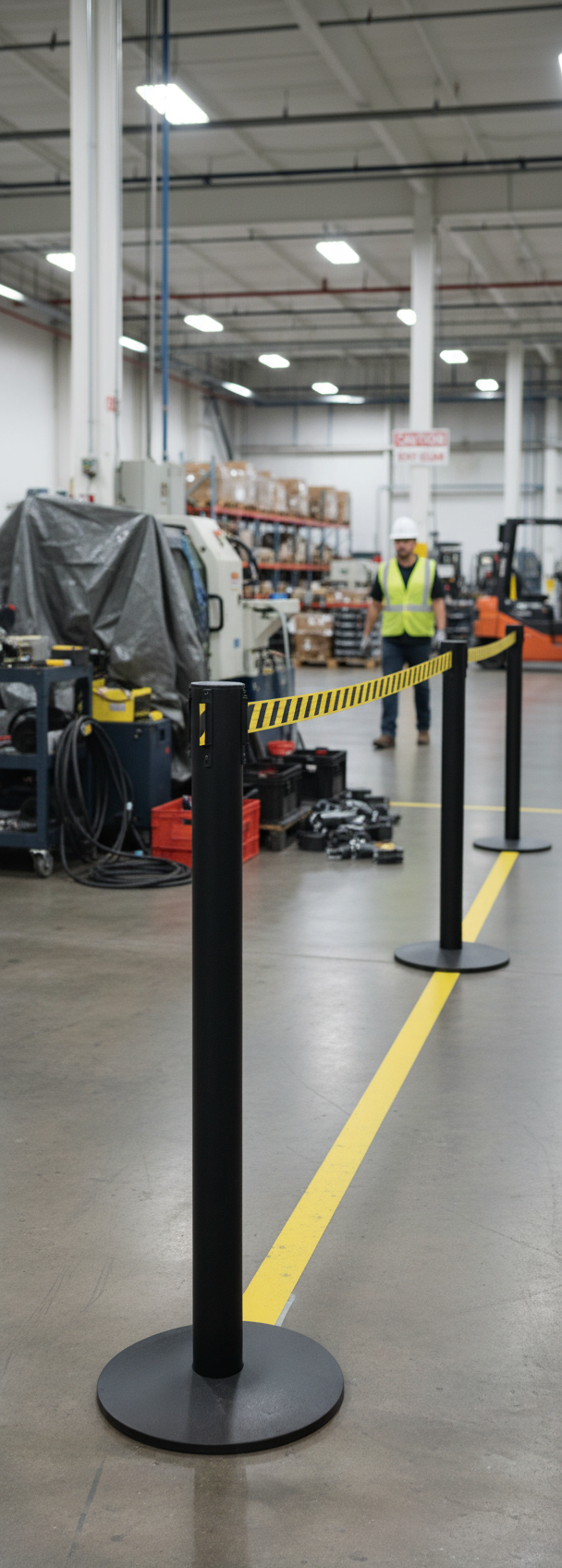Premium Receiver Post for Belt Stanchions - Pro 300 - Durable Design for Organized Queue Management