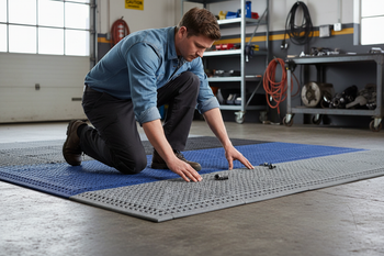 Premium Modular Barefoot Anti-Slip Floor Tile with Efficient Drainage, Comfortable PVC Construction for Wet Areas