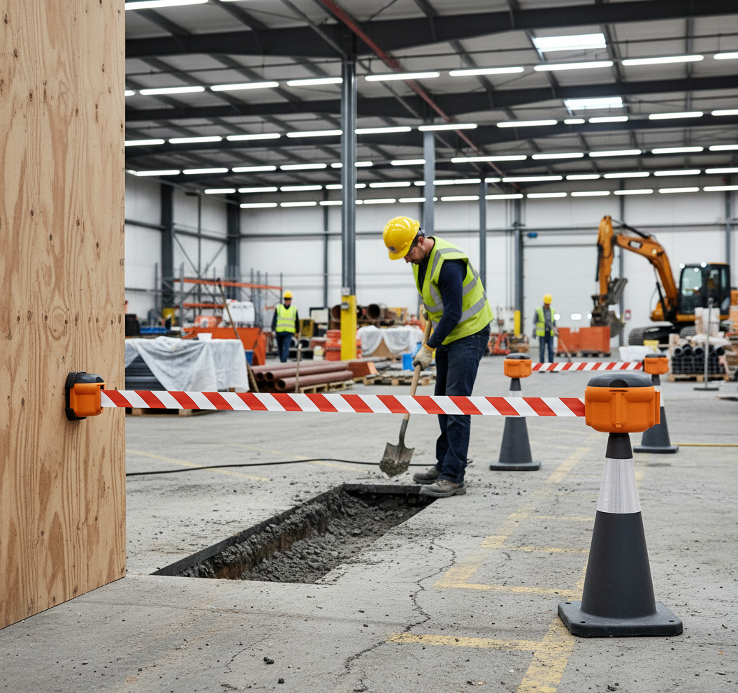 Premium Retractable Barrier System with 9m Belt Length and Compact Design for Efficient Area Cordoning