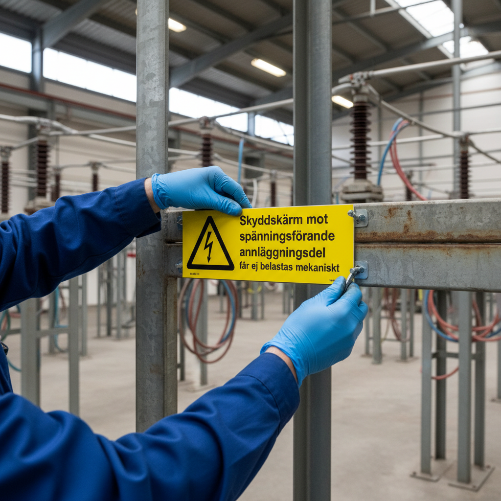 Premium Warning Sign for Hazard Awareness - Durable Plastic, Self-Adhesive, and Magnetic Options Available in Multiple Sizes