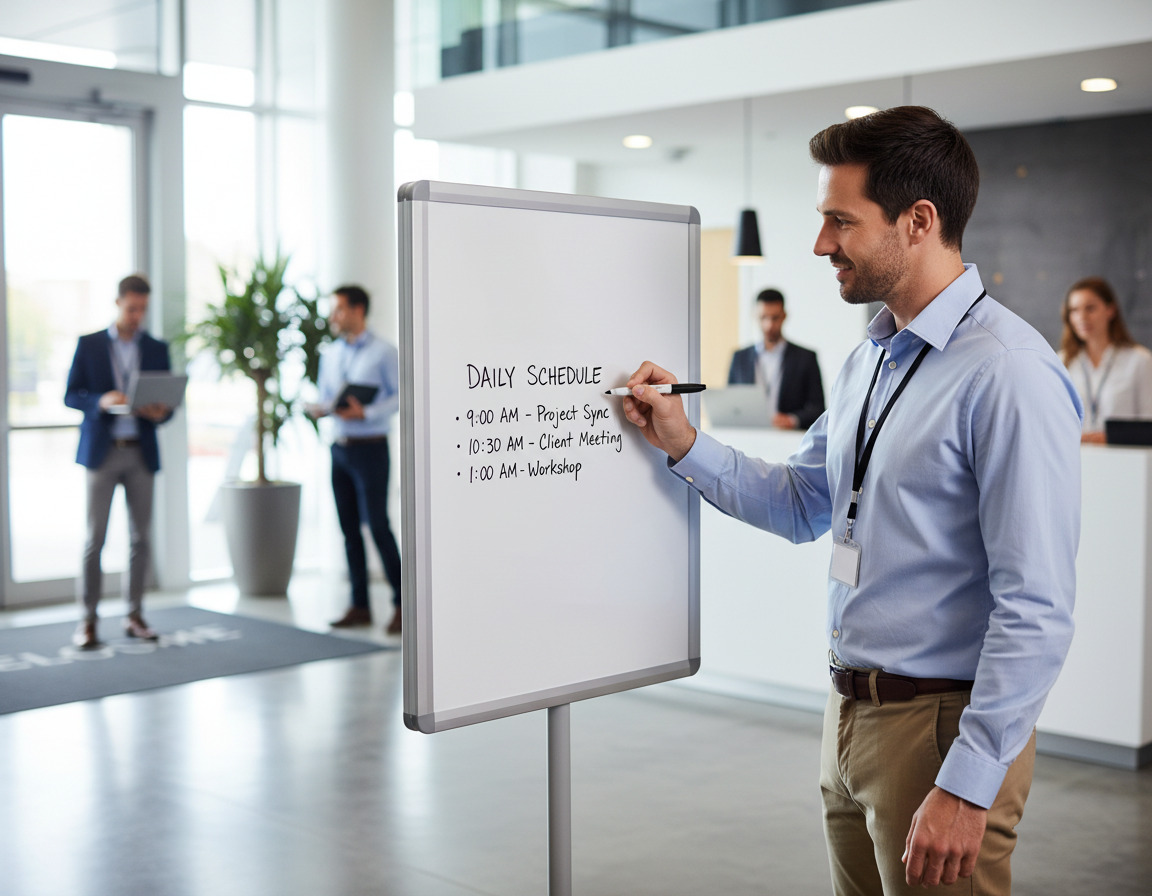 Premium A4 Whiteboard for Sign Frames - Thin, Easy to Insert, Perfect for Personal Messages
