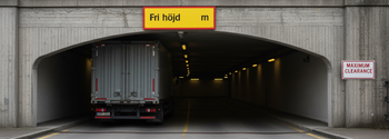Premium Traffic Sign 'Free Height ...m' - Durable Aluminium with Custom Height Indicator, 594mm x 210mm