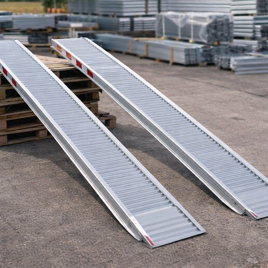 Aluminium Loading Ramps – 4000mm x 510mm – 7200kg Capacity – Plant & Digger Use