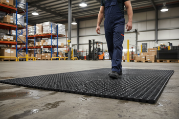 Premium Heavy Duty Anti-Slip Rubber Mat with Interlocking Design for Wet and Dry Environments
