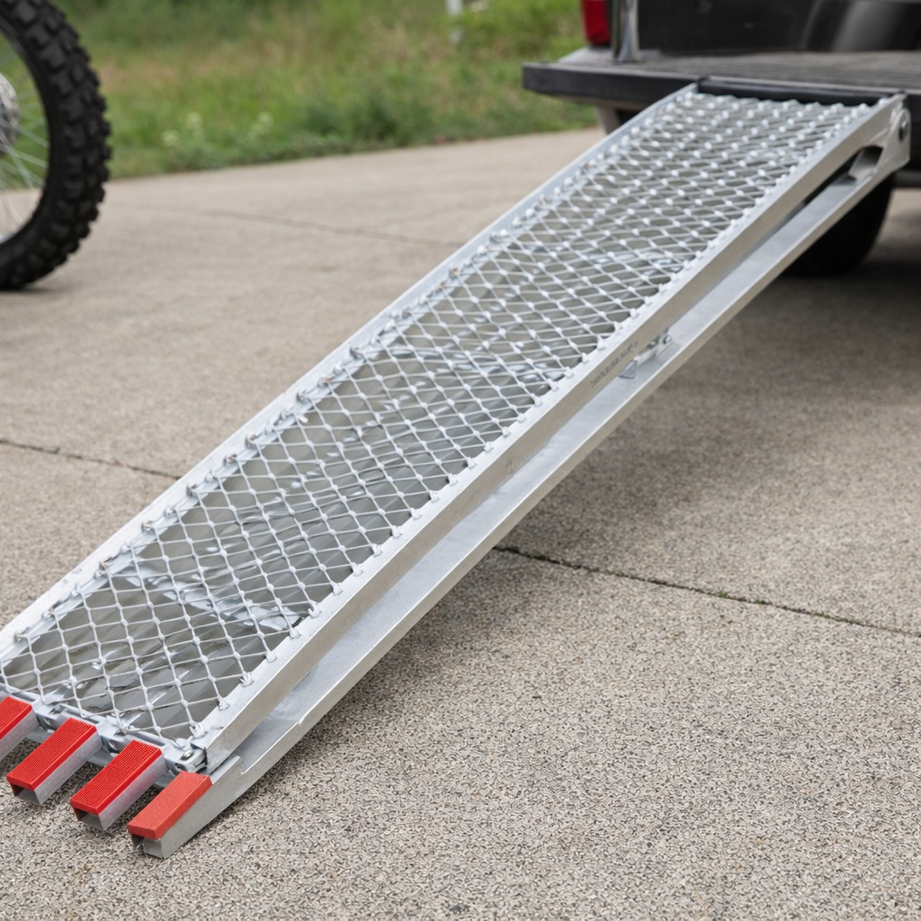 Mesh Motorbike Ramp – 2260mm x 285mm – 340kg Capacity – Outdoor Use